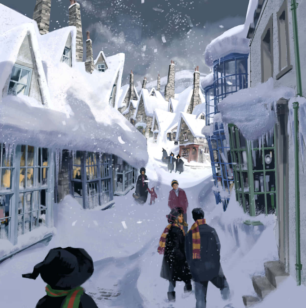 1200x1209 Download Celebrate Christmas Like a Wizard at Hogwarts Wallpaper