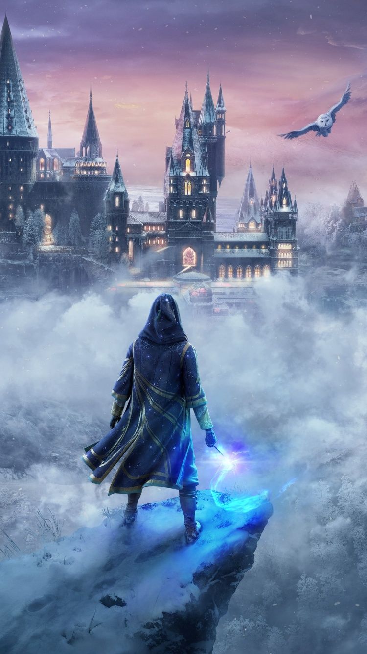 750x1334 Hogwarts Legacy Wallpaper 4K, Winter, Video Game