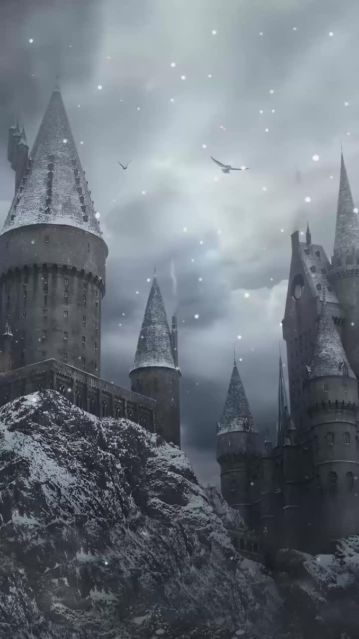 720x1280 Winter Hogwarts Mobile Live Wallpaper