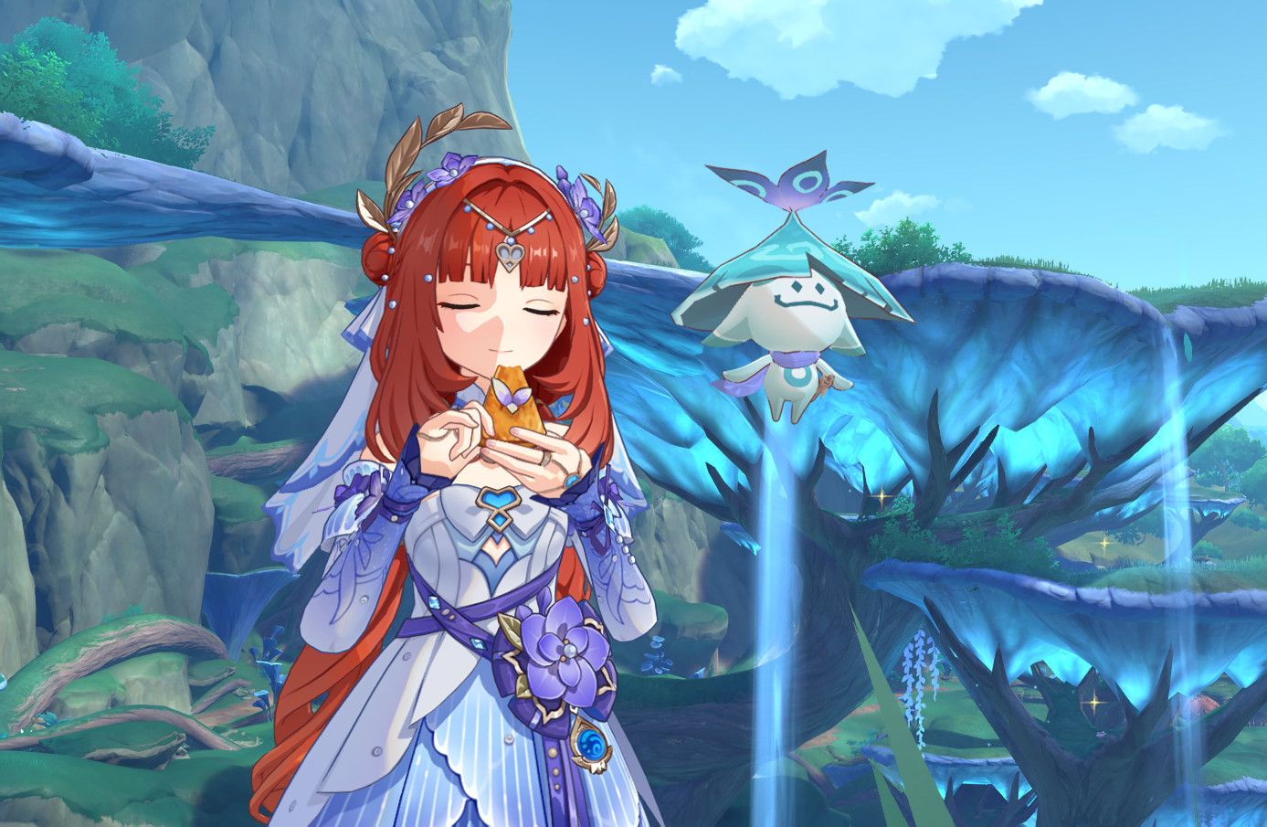1387x905 Aranara (Ararycan) over Sorush : Mod for Genshin Impact
