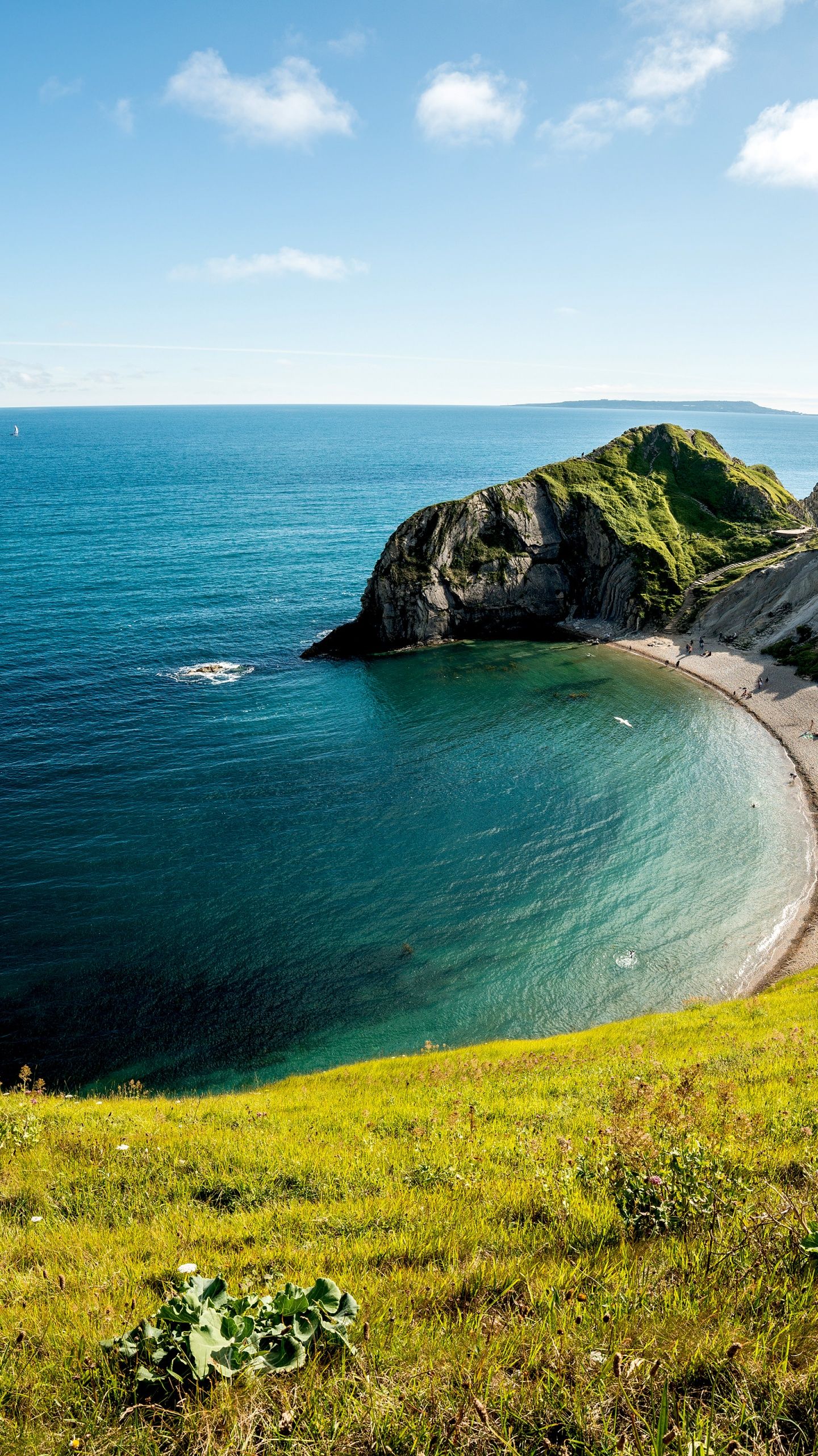 1440x2560 Durdle Door Wallpaper 4K, Coastline, Beach, Dorset, England
