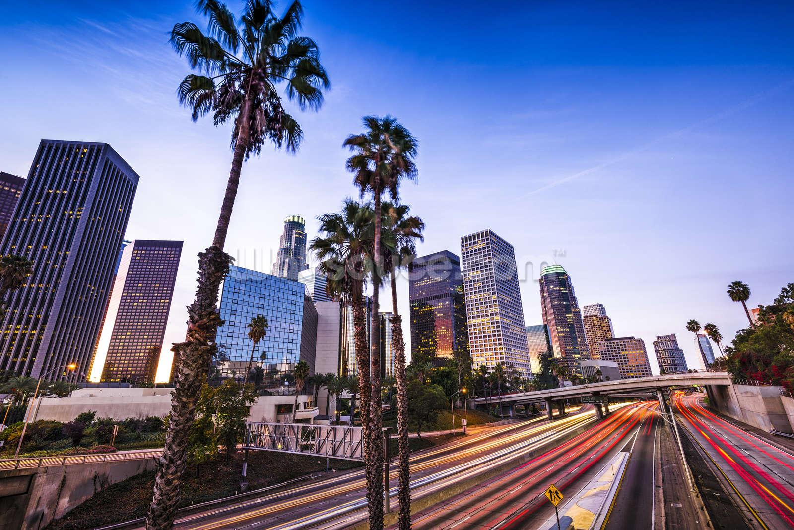 Wallpaper Downtown cityscape Los Angeles USA 1920x1200 HD Picture Image