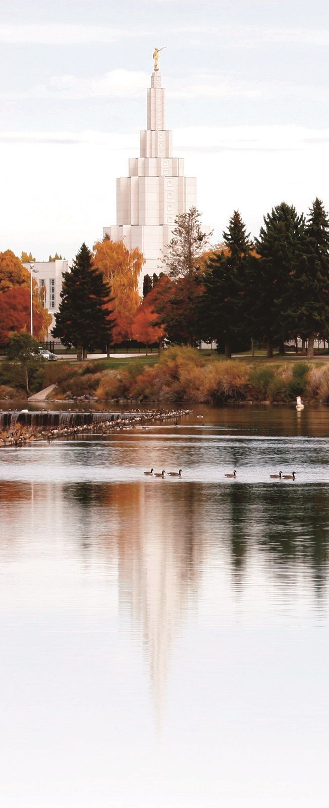 652x1600 Idaho Falls Idaho Temple. Idaho falls temple in fall, Idaho falls lds temple wallpaper, Going