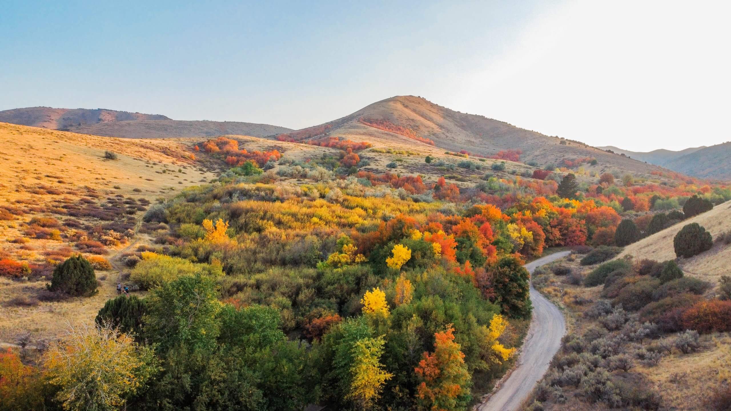 2560x1440 Fall in Idaho: Fall Colors in Eastern and Southeastern Idaho