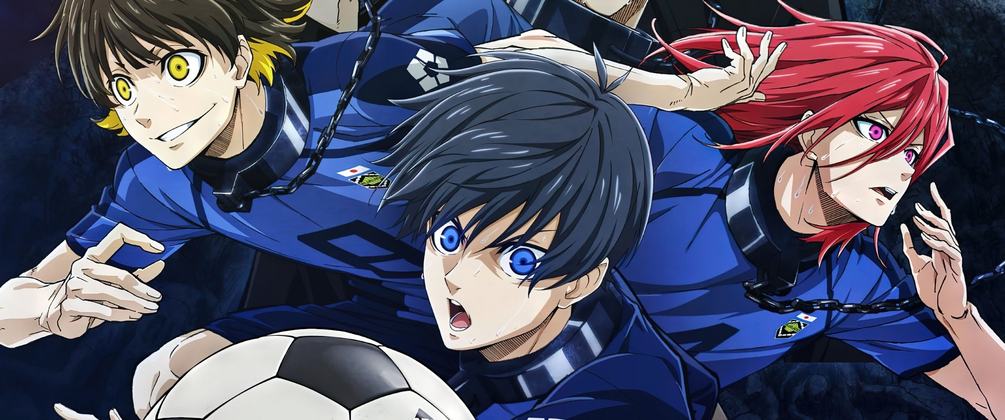 3440x1440 Blue Lock Wallpaper 4K, Poster, Yoichi Isagi