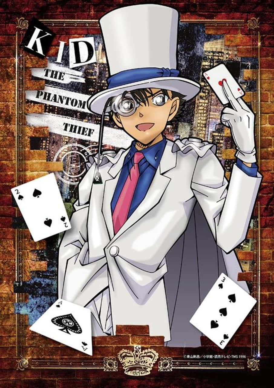 906x1280 Download Captivating Kaito Kid In Action Wallpaper
