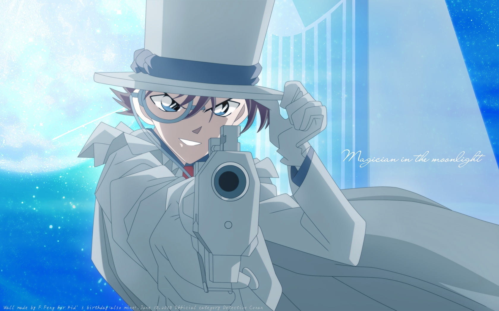 1680x1050 Kaitou Kid anime character HD wallpaper