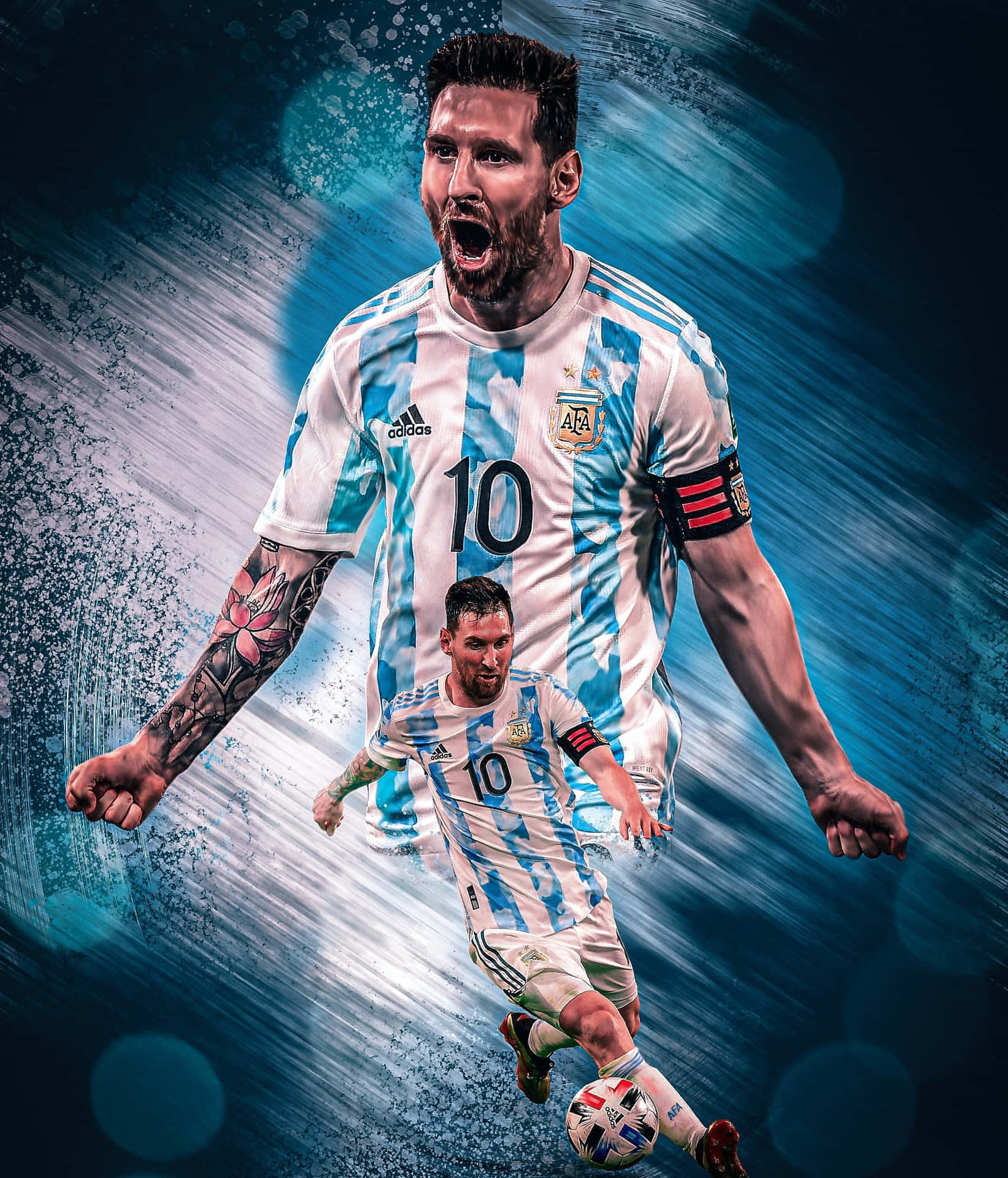 1643x1920 Download Lionel Messi Argentina2022 Wallpaper