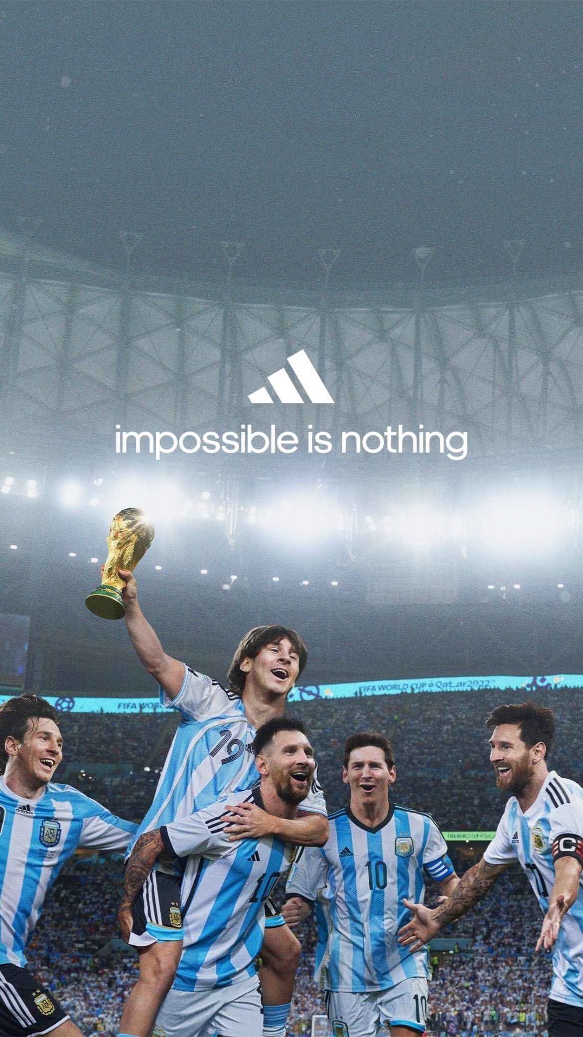 1170x2080 Messi World Cup 2022 Wallpaper