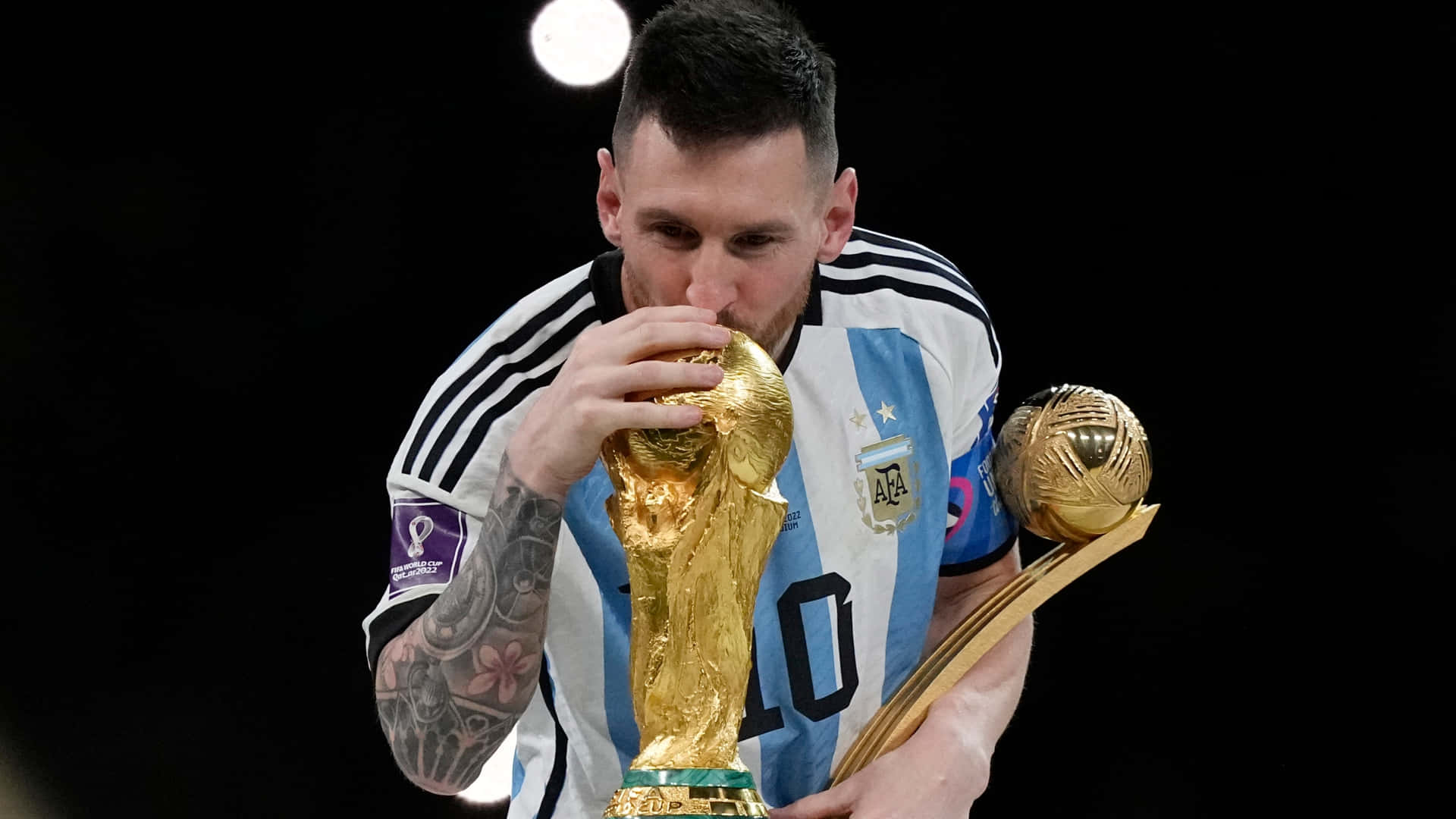 1920x1080 Lionel Messi World Cup Wallpaper