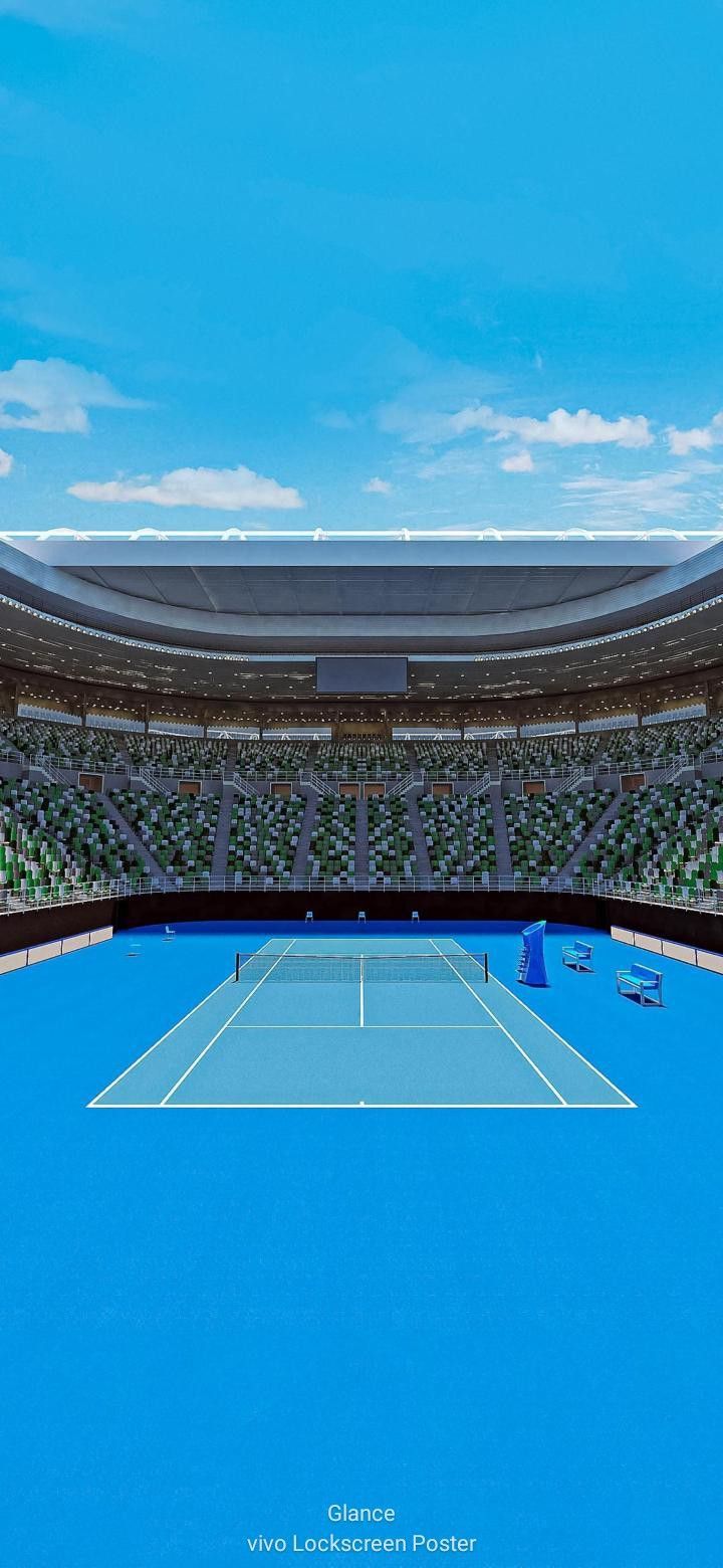 720x1560 Tennis court background. Tennis court wallpaper, Tennis background wallpaper, Stadium design