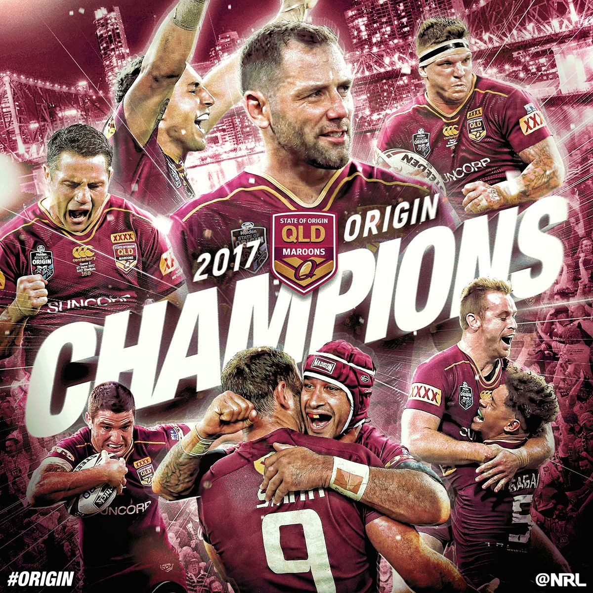1200x1200 State of Origin 2017. Social Media - Behance