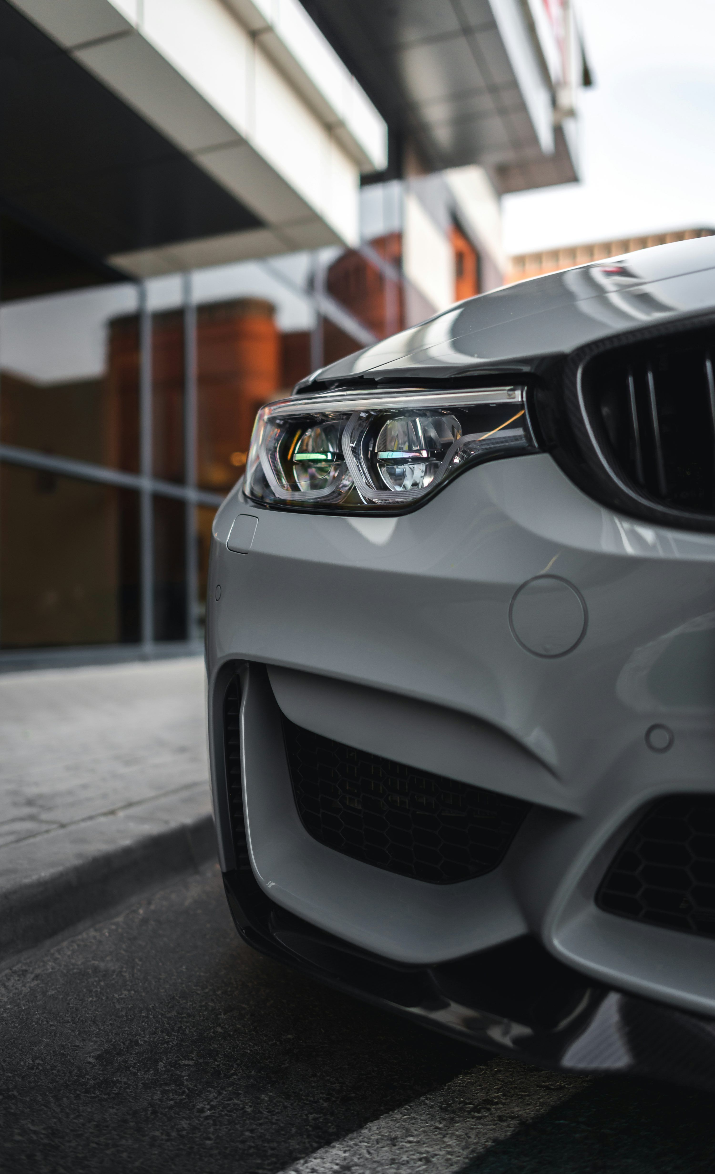 3000x4924 A close up of the front of a car photo