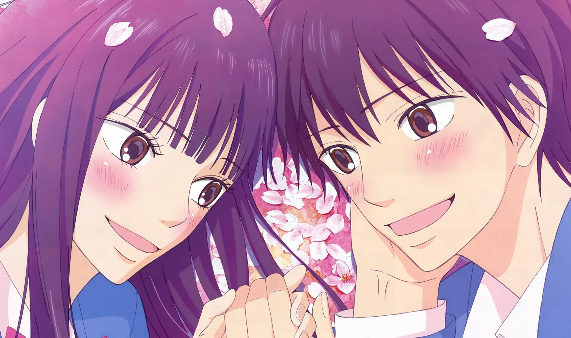 1920x1137 Wallpaper love, romance, pair, two, kimi ni todoke, To reach you, Sawako Kuronuma, Shota Kazehaya for mobile and desktop, section сёдзё, resolution 1920x1137