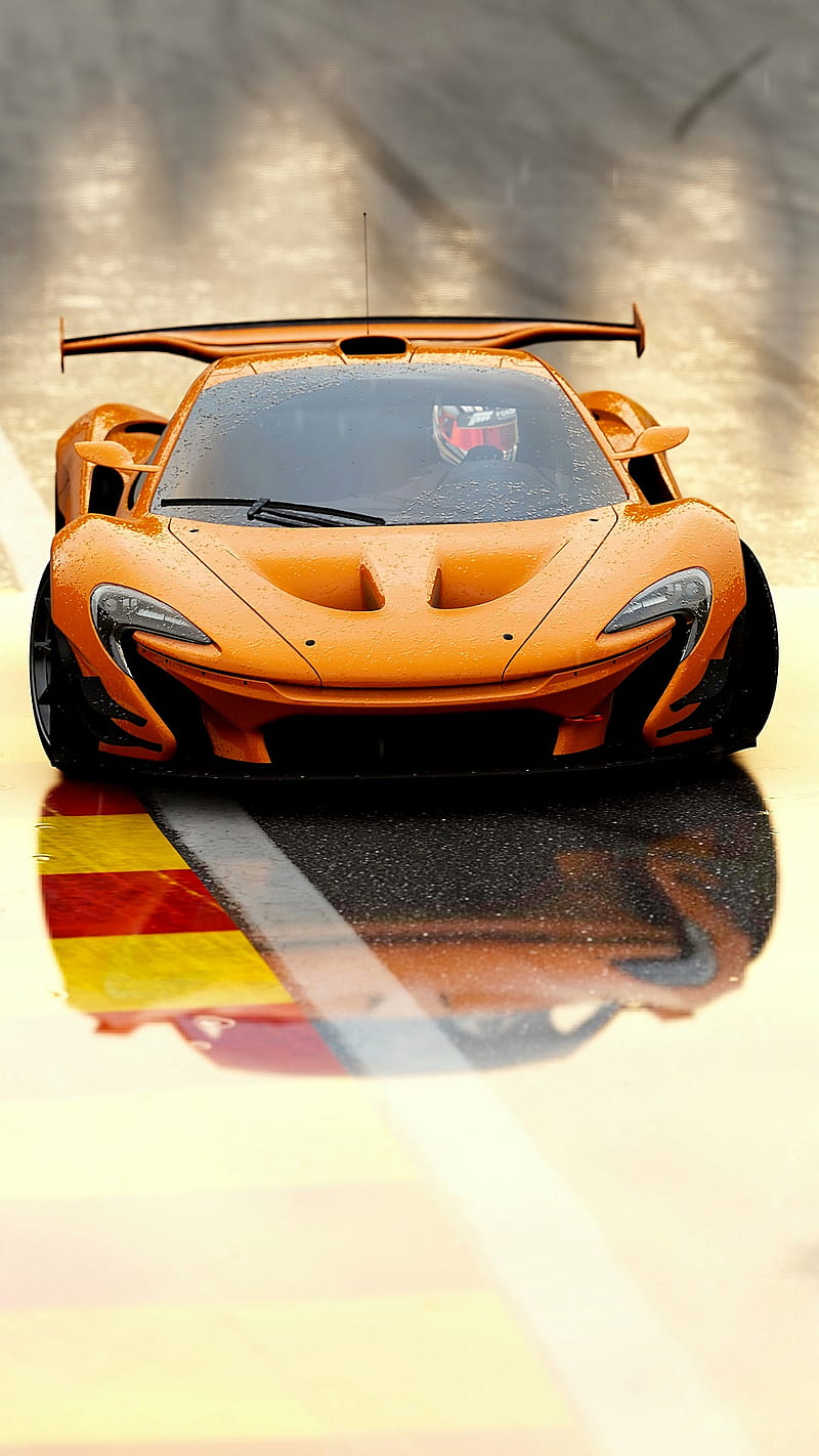800x1422 P1 GTR LM, mclaren, orange, car, hypercar, supercar, sports, america, new, HD phone wallpaper