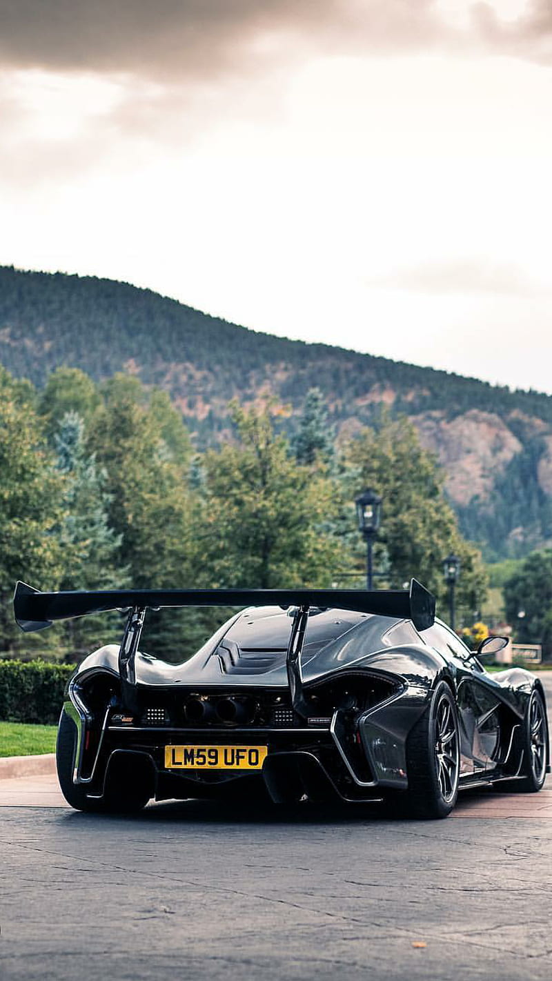 800x1422 McLaren P1 GTR, black, car, gtr, hypercar, mclaren, new, p supercar, HD phone wallpaper