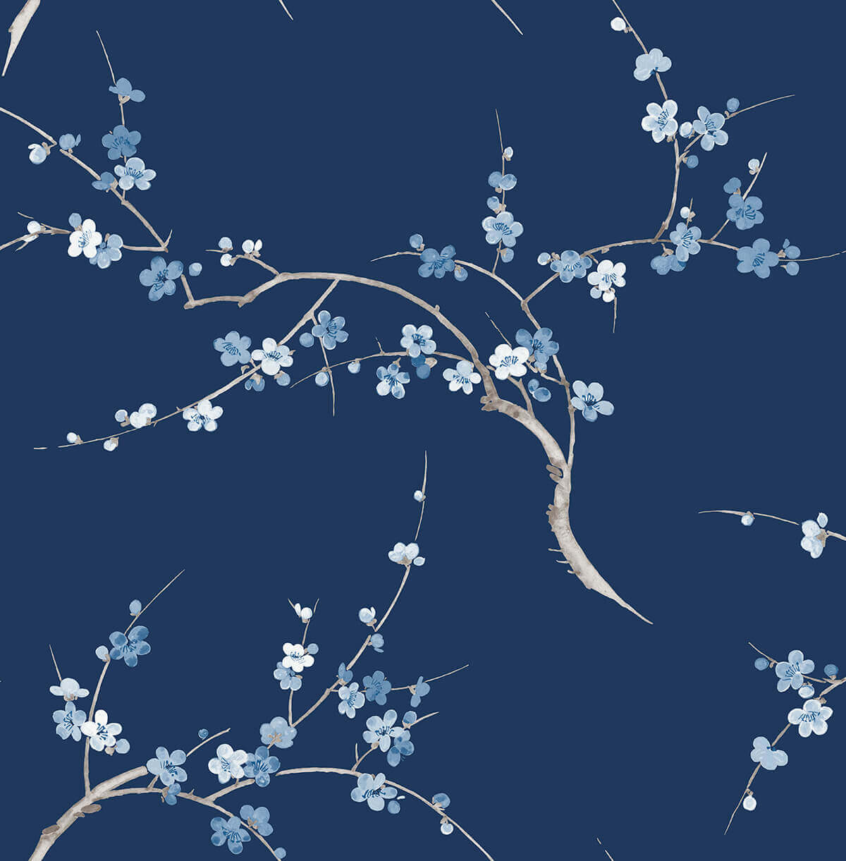 1200x1221 NextWall Cherry Blossom Floral Peel & Stick Wallpaper