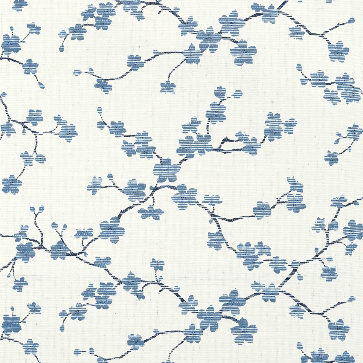 1214x1214 Thibaut Sakura Blue Wallpaper