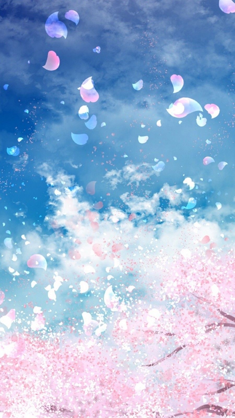 900x1600 Cute Sakura Wallpaper