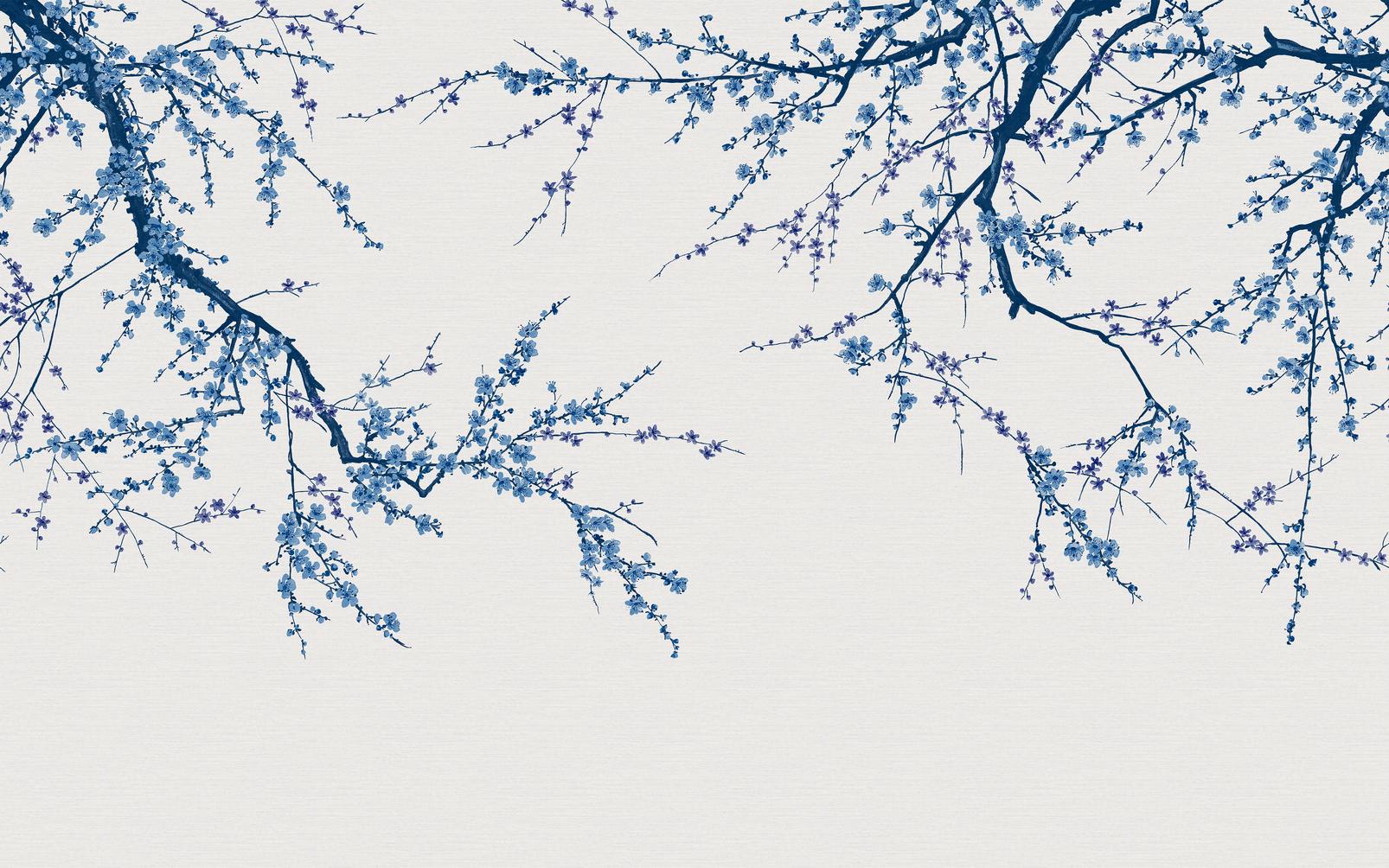 1606x1004 Sakura Sky Bespoke Mural. Blue. Graham & Brown