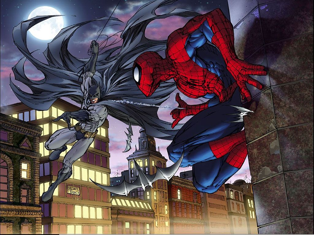 1024x768 Spider Man Vs. Batman