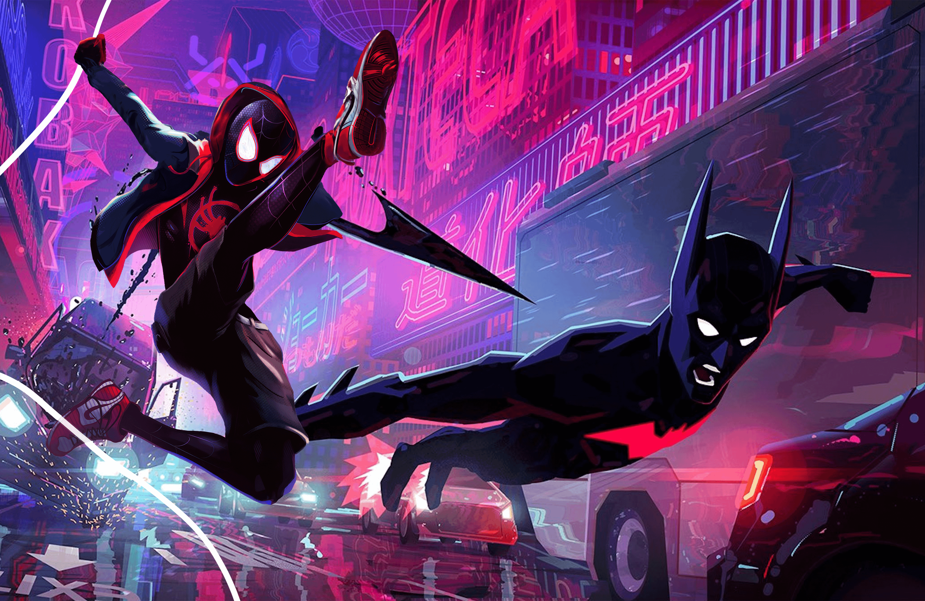 3024x1964 SpiderVerse x Batman Beyond [3024x1964]