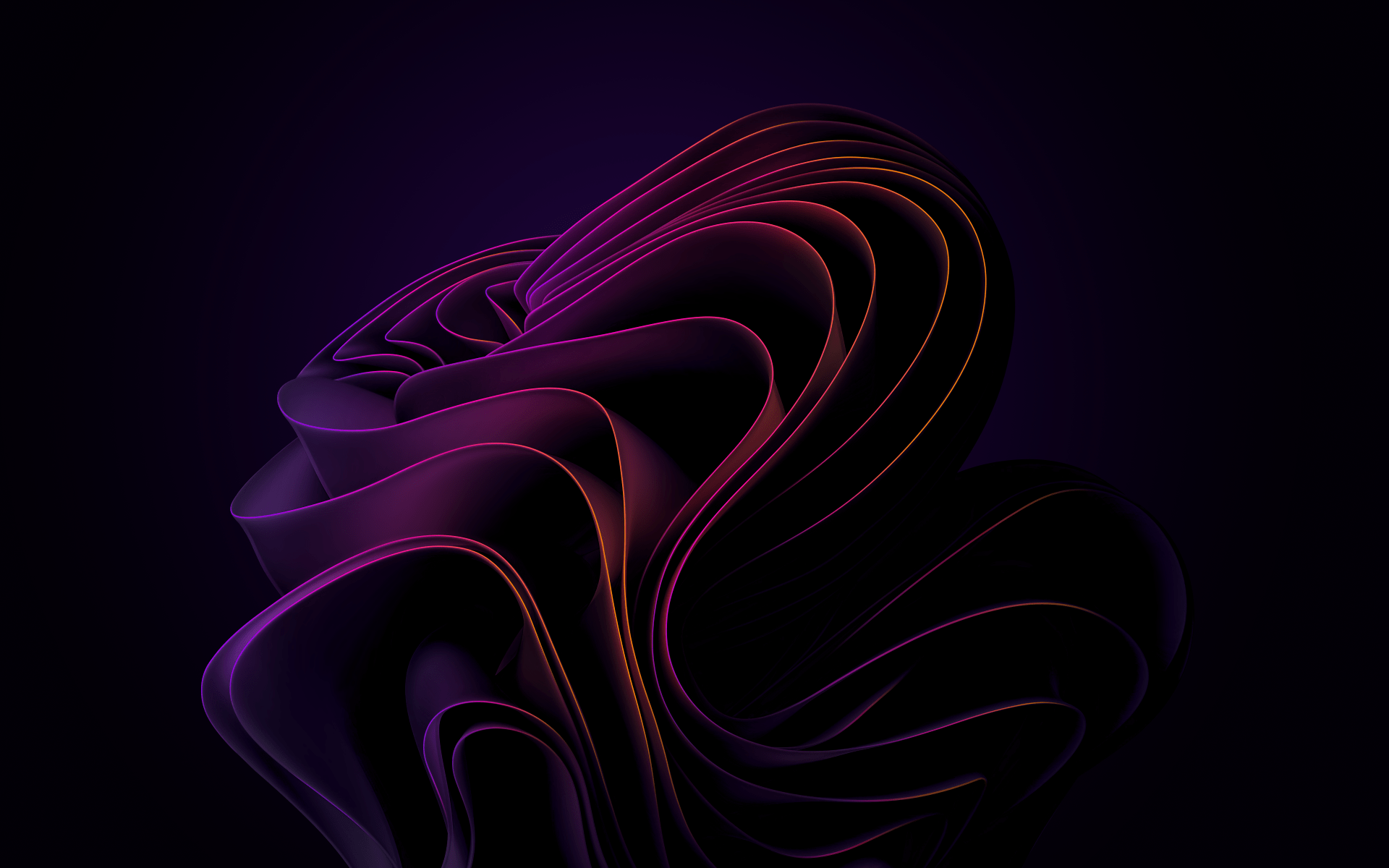 1920x1200 Windows 11 Wallpaper 4K, Purple abstract, Dark background