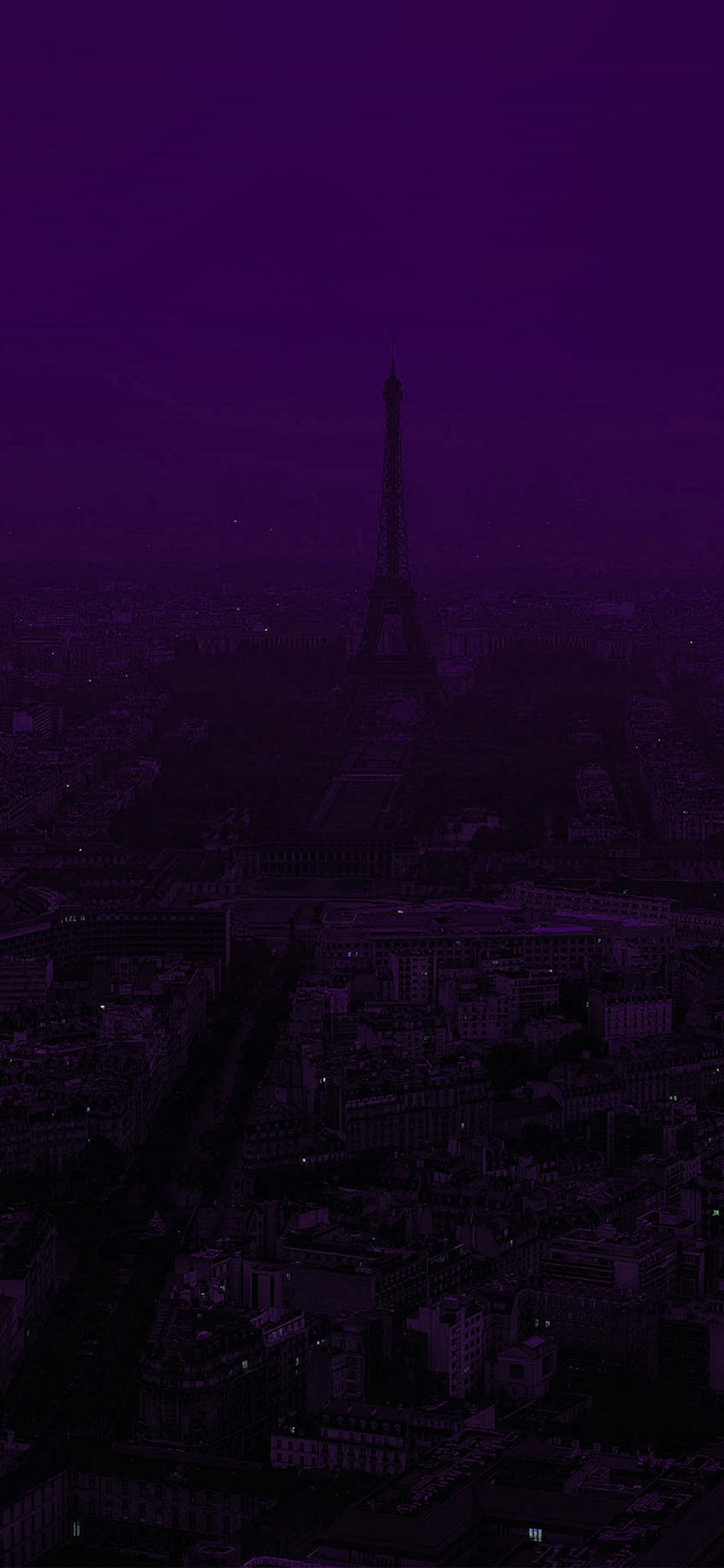 1125x2436 Aesthetic Dark Purple iPhone Wallpaper