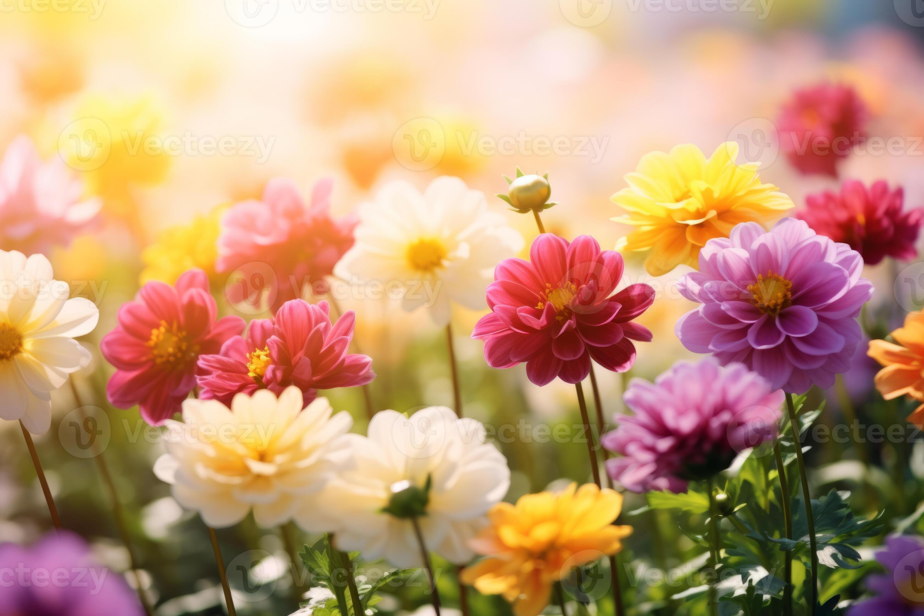 2940x1960 Purple pink beautiful multicolored flowers blooming garden outdoors park beauty summer meadows backdrop spring background wallpaper bright colorful flora plants blossom sunlight field