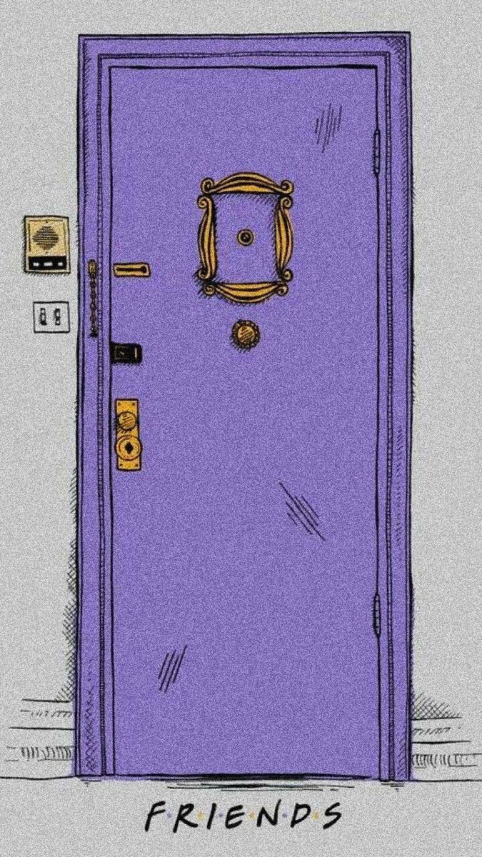 675x1200 Friends apartment wallpaper