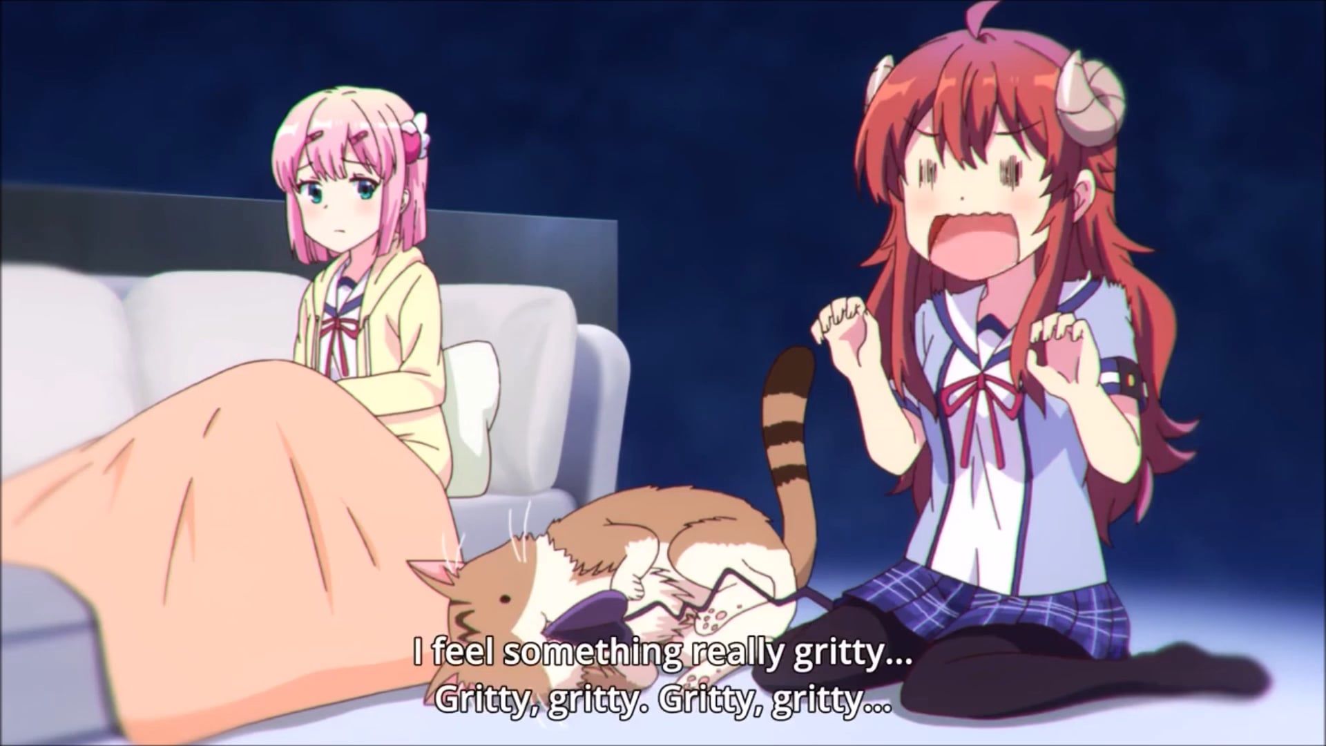 1920x1080 Shamiko meets Metako [Machikado Mazoku]