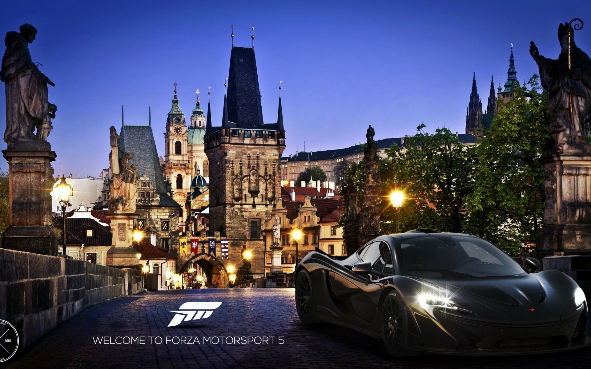 1920x1200 Forza Motorsport 5 HD Wallpaper: Night Drive Through Historic Streetsx1200