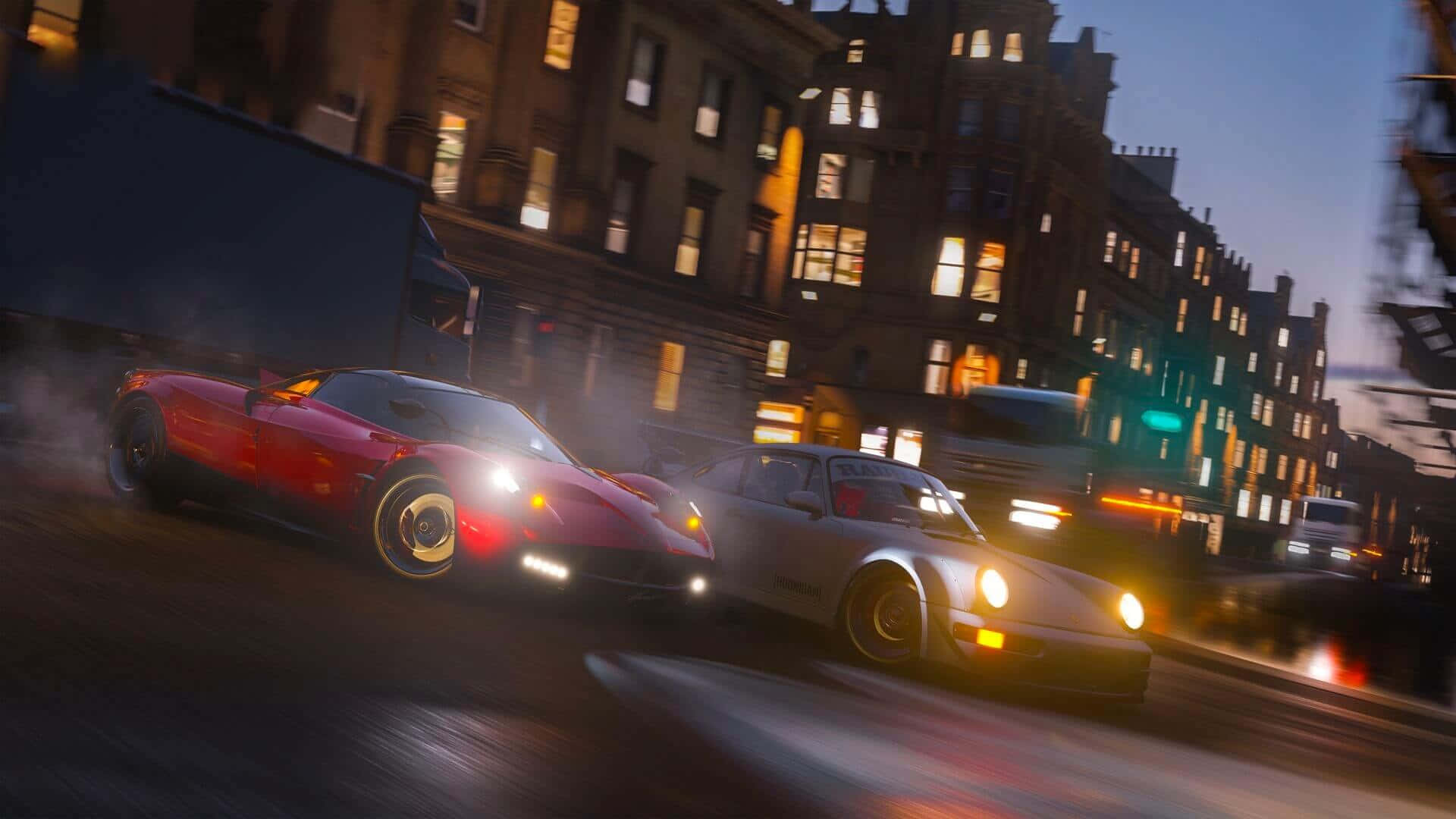 1920x1080 Download A Car Driving Down A City Street