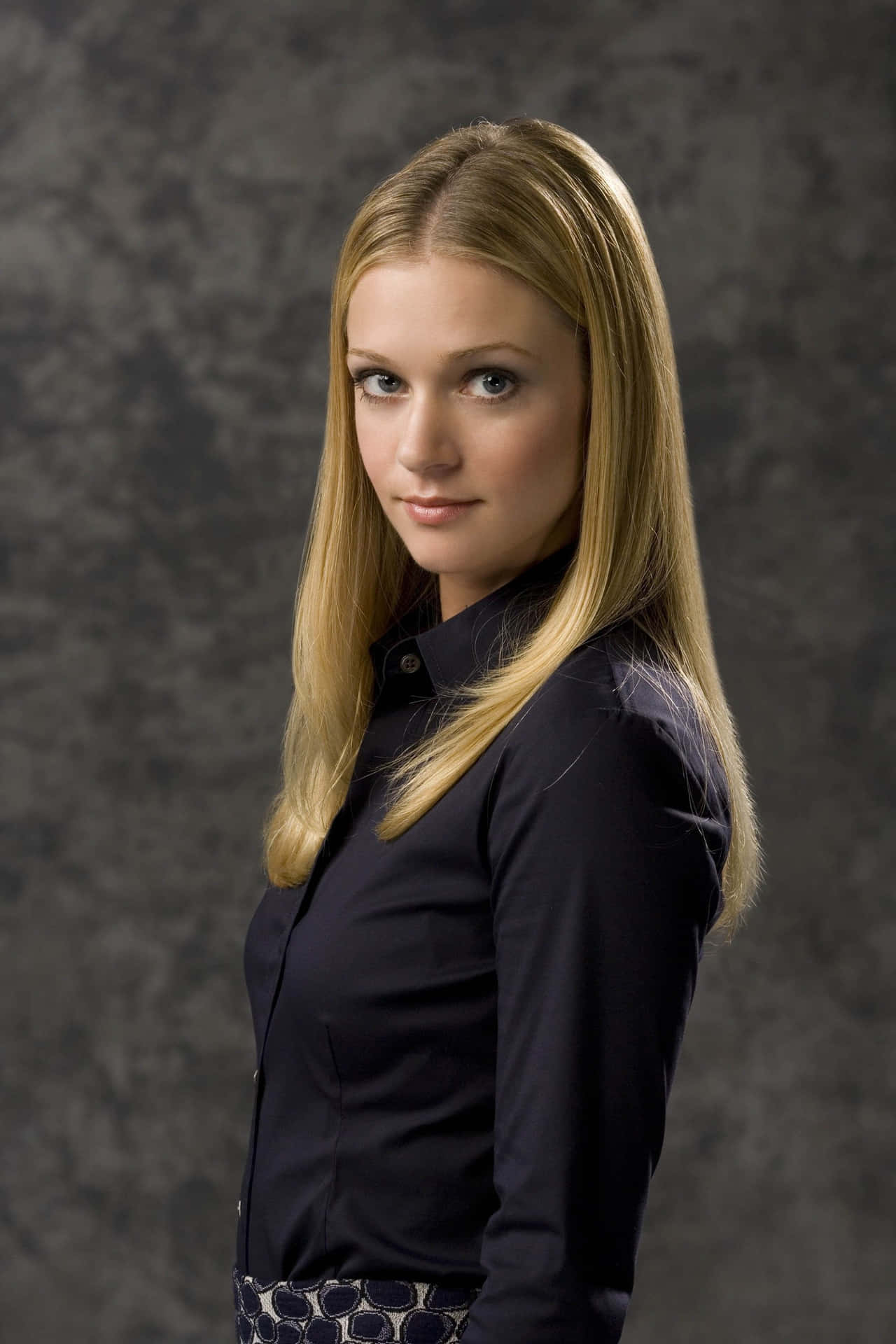 1280x1920 Download Stunning AJ Cook posing in stylish outfit Wallpaper