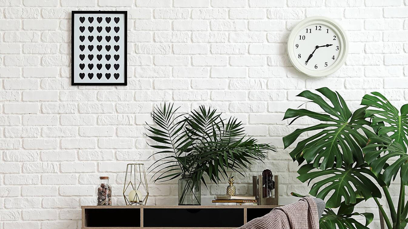 1346x757 Download Sophisticated Green Office Space as Zoom Background Wallpaper