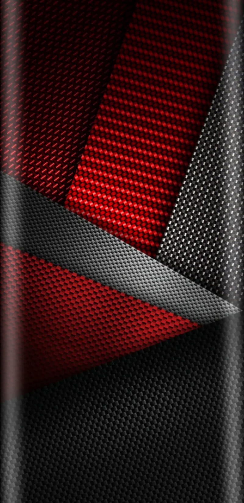 800x1644 Carbon, black, edge, metal, red, HD phone wallpaper