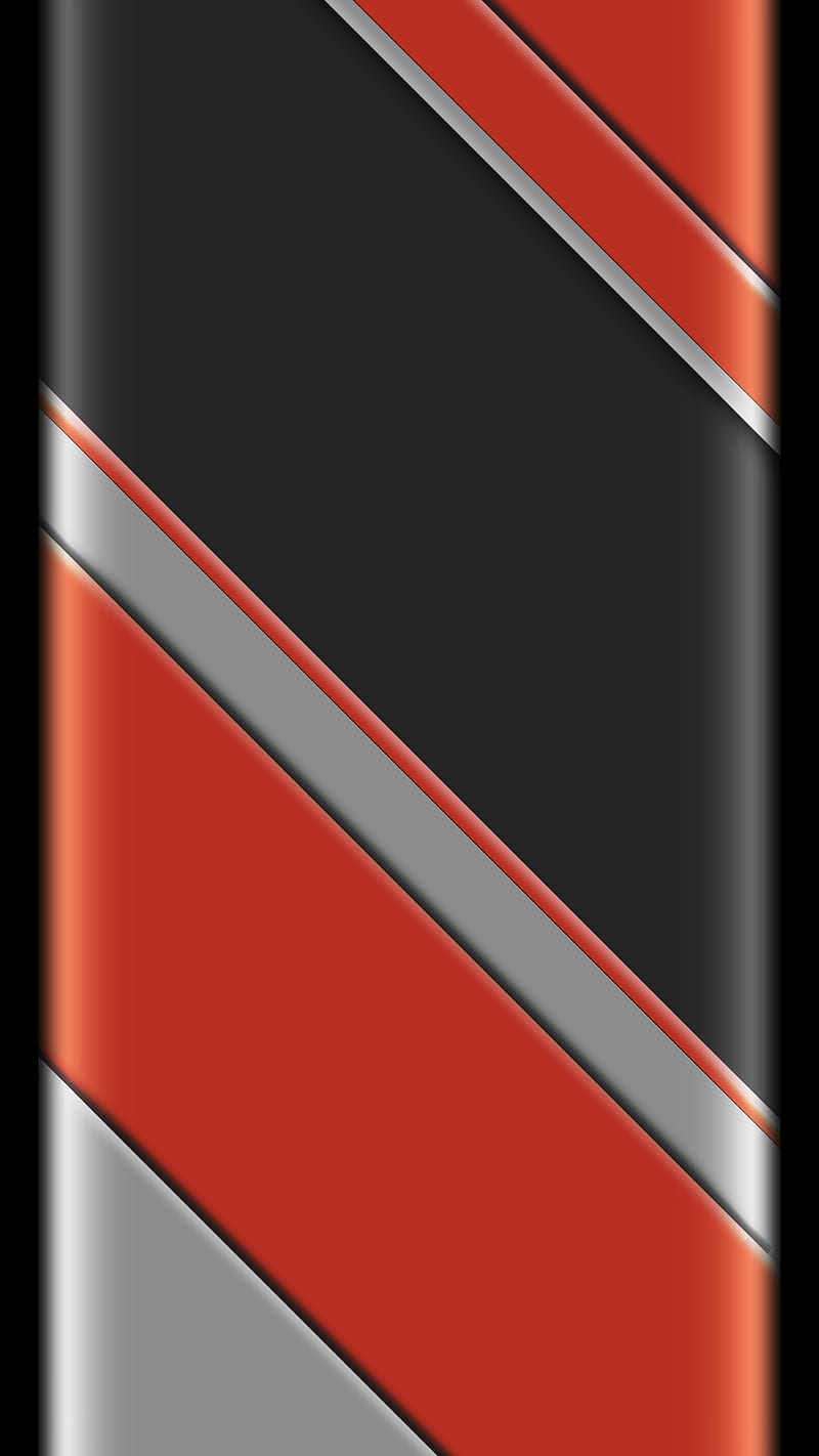 800x1422 Black black, designs, orange, silver, HD phone wallpaper