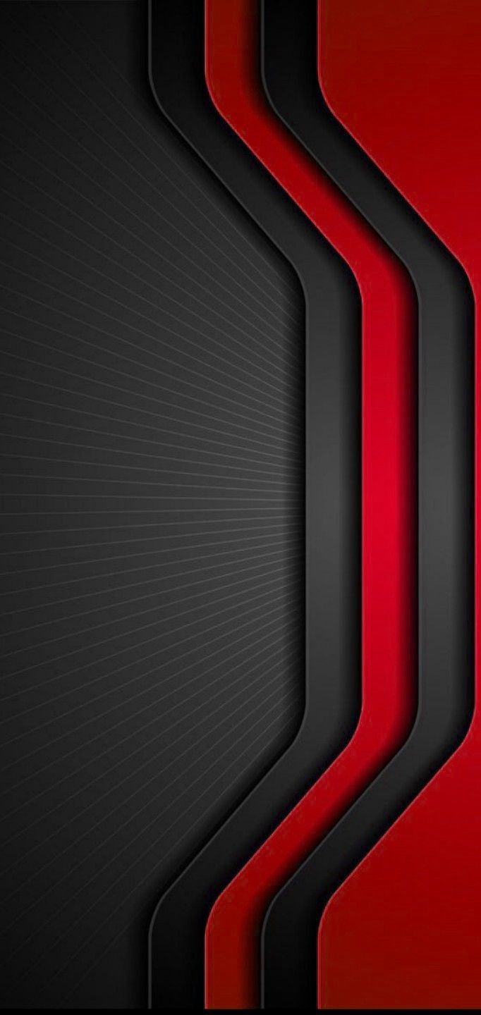 682x1440 Abstract Red and Black Phone Wallpaper. Graphic design inspiration, Modern abstract wallpaper, Red and black geometric design