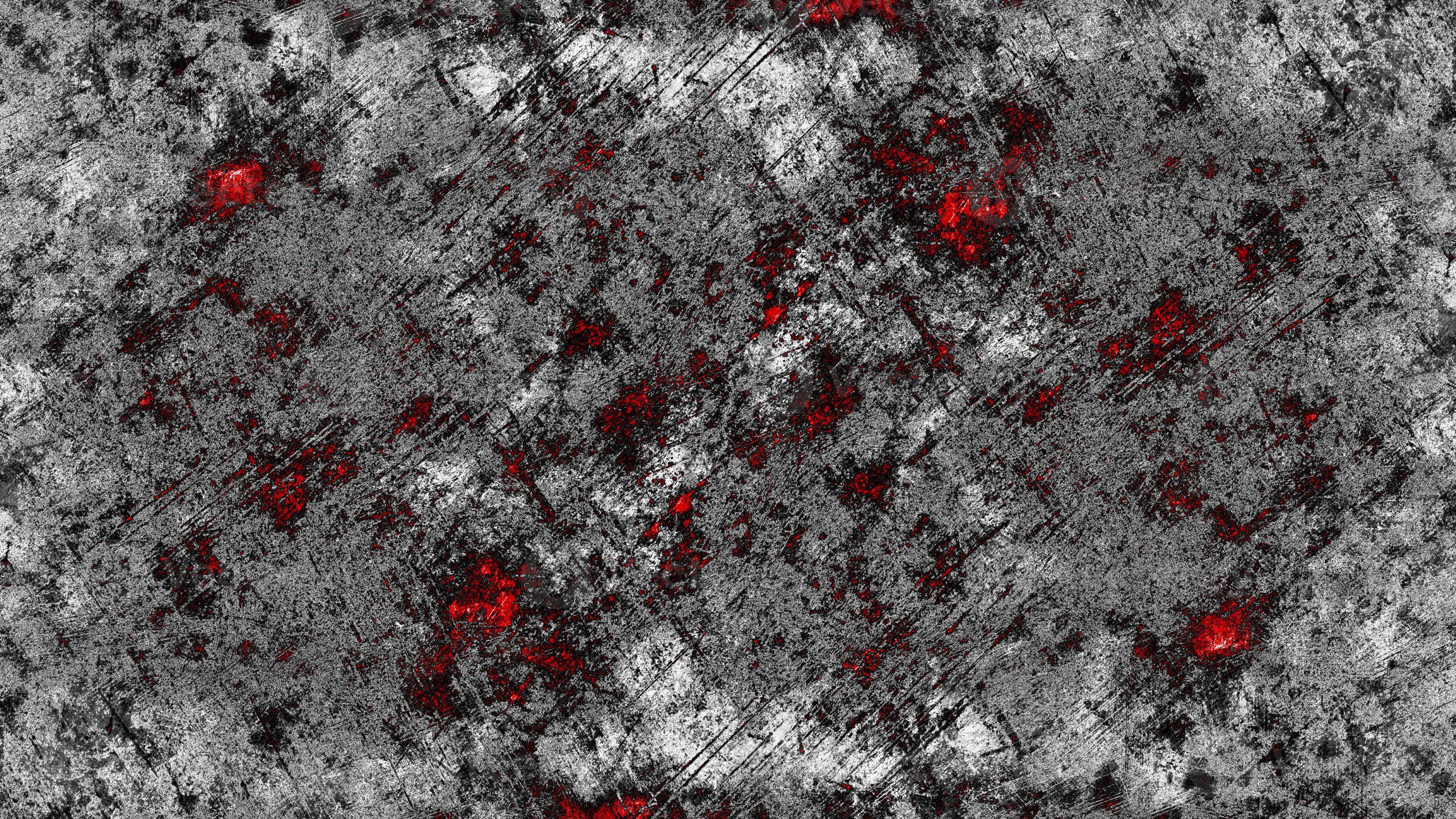 3484x1960 Metal texture with scratches and cracks. Red and grey stone wall texture. Old cracked rusty colorful paint background texture. Marble texture on black texture with silver glitter