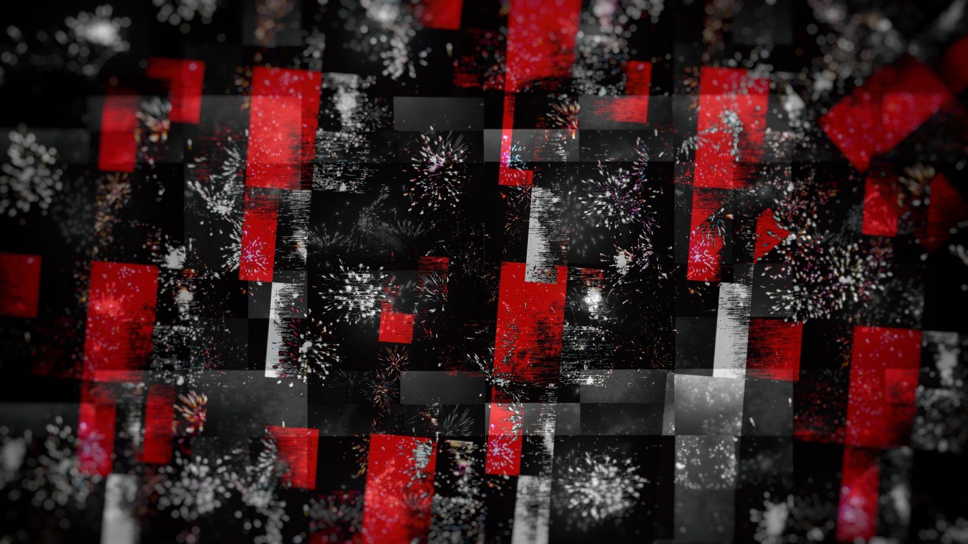 1920x1080 Crimson Grid: Abstract 4K Ultra HD Wallpaperx2160