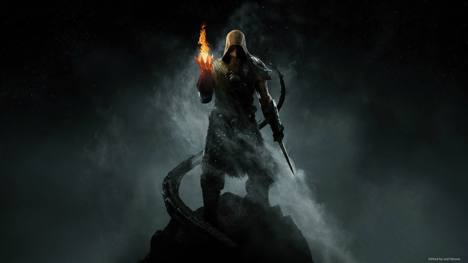1920x1080 Skyrim wallpaper for those Battle Mages among us
