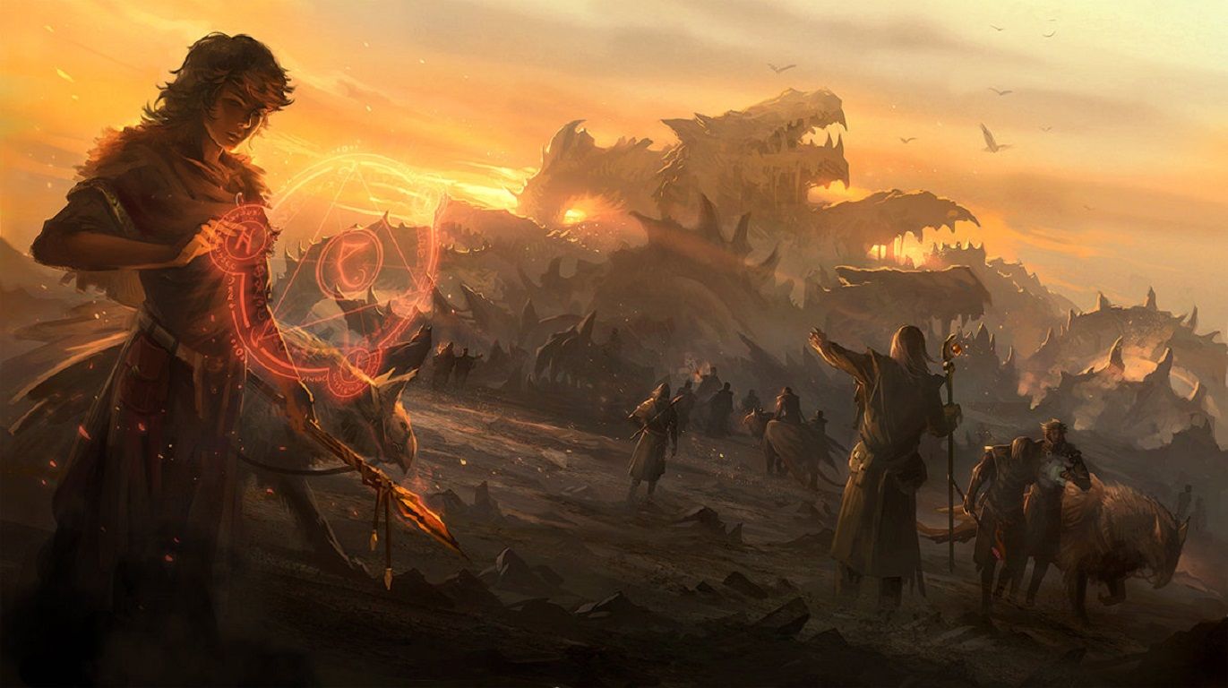 1371x768 Desktop wallpaper: Fantasy, Sorcerer, Mage, Wizard 4K free download for PC. 640904
