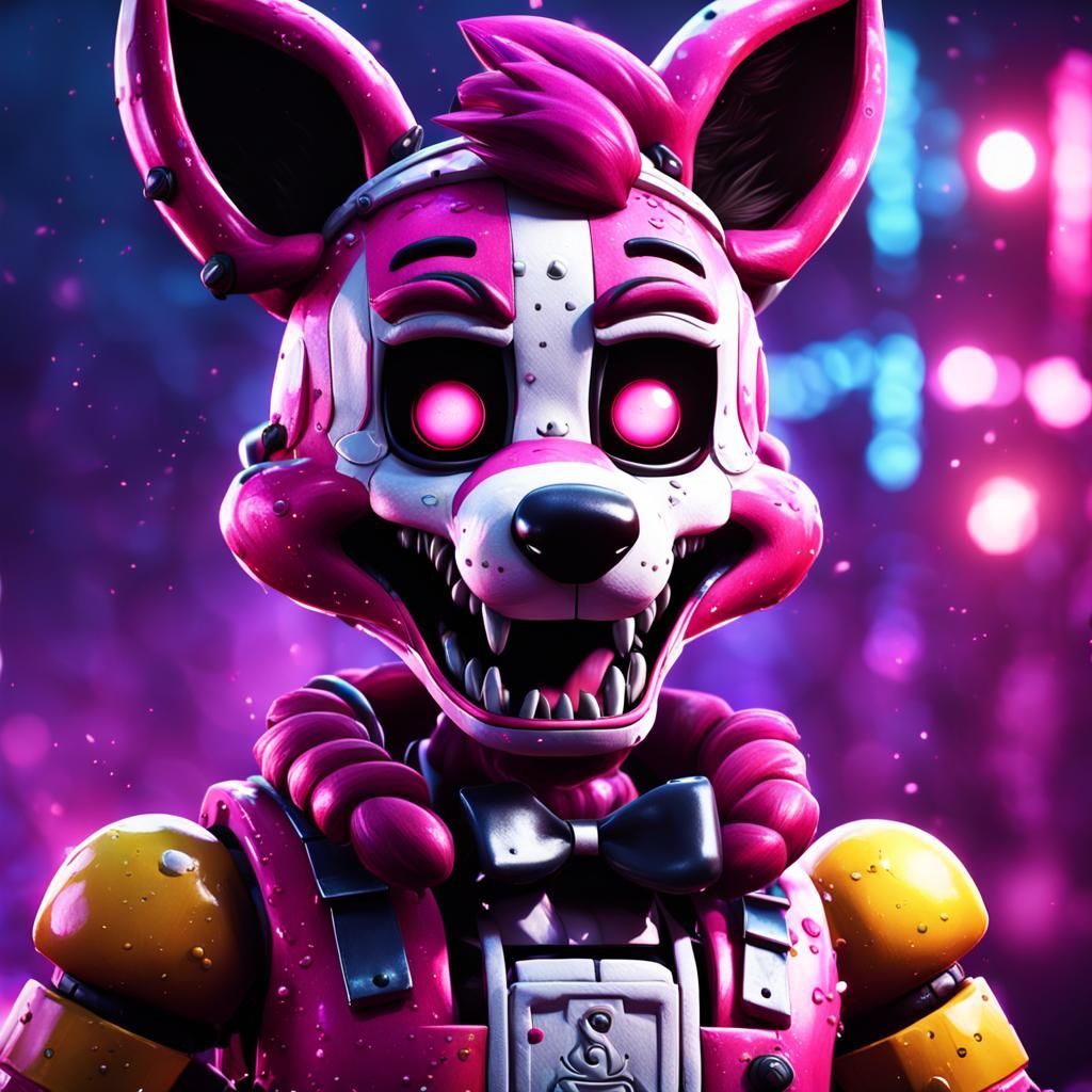 1024x1024 Funtime Foxy! Foxy: Detailed Matte Painting in 8k