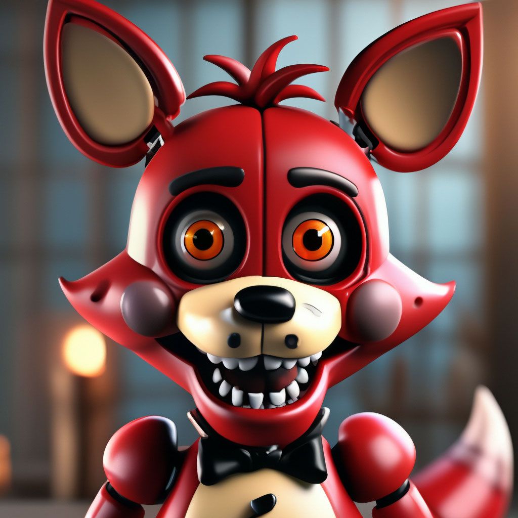 1024x1024 Foxy FNAF cute Toy Foxy