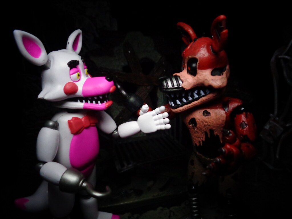 1024x768 Nightmare and Funtime Foxy. AKA The Ravages of Age Featured