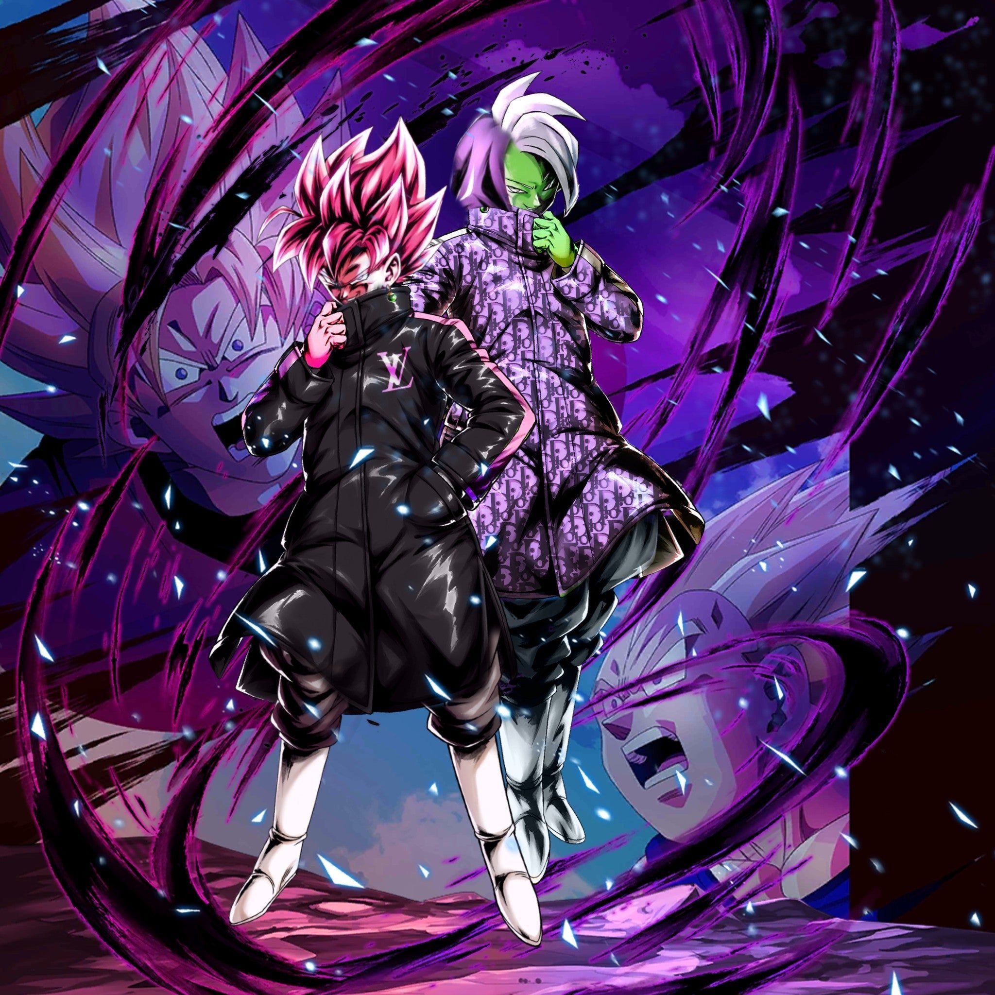 2048x2048 Goku Black Drip Wallpaper