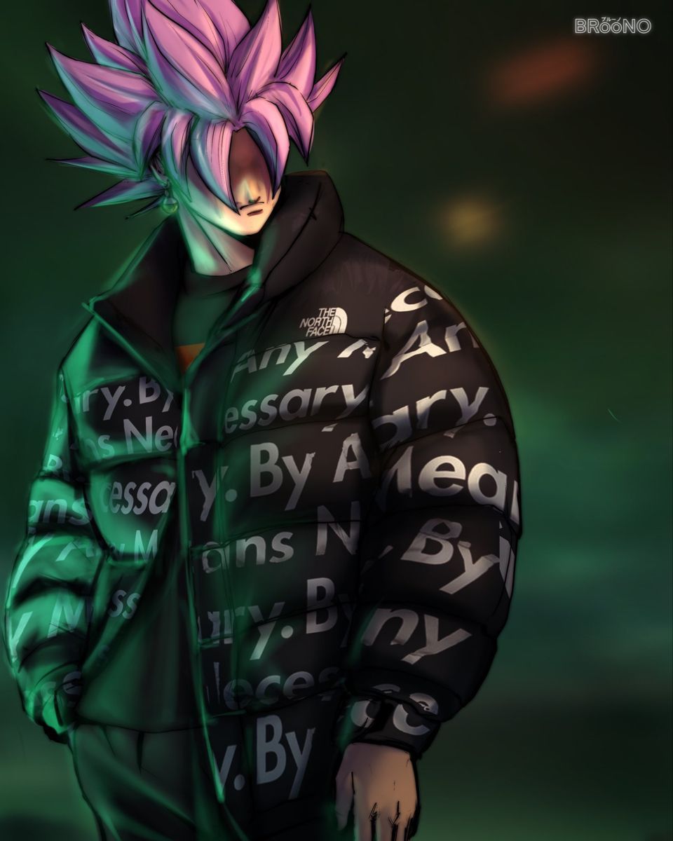 960x1200 Black Goku Drip Wallpaper