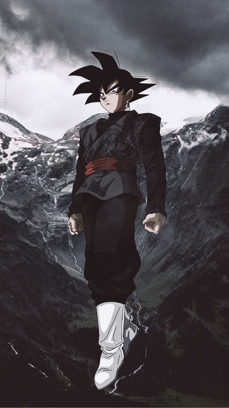 750x1334 Goku Black Drip Wallpaper