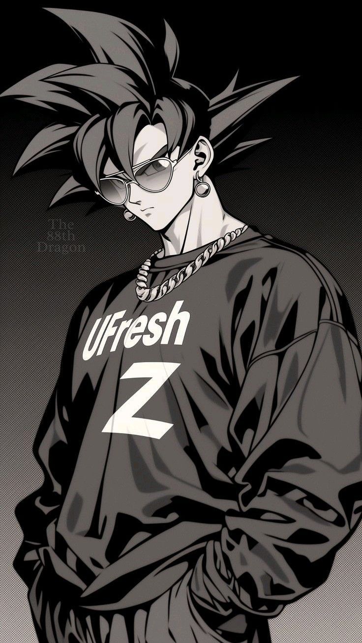 736x1308 Son Goku Ropa Casual, Joven