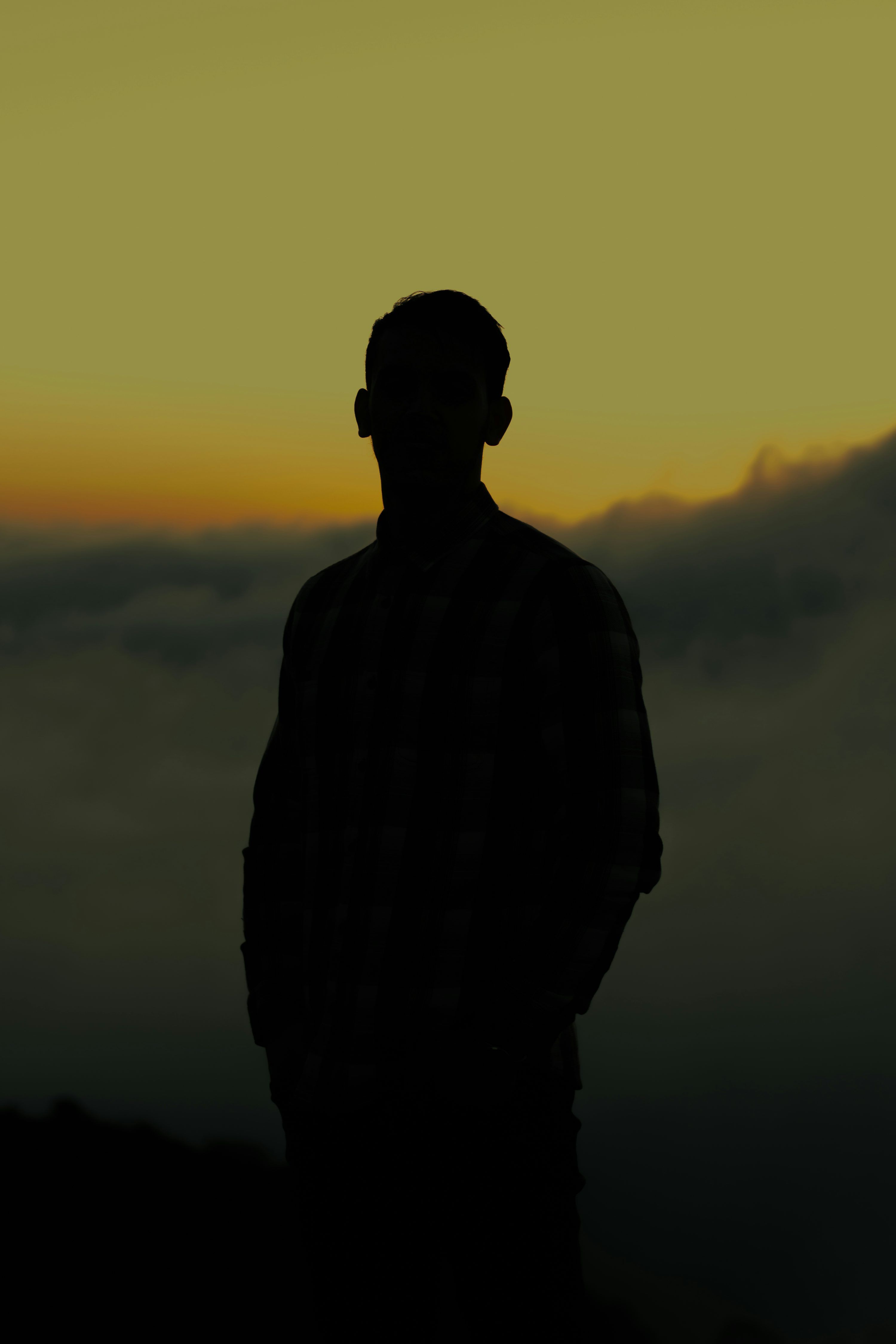 3000x4500 A silhouette of a man photo